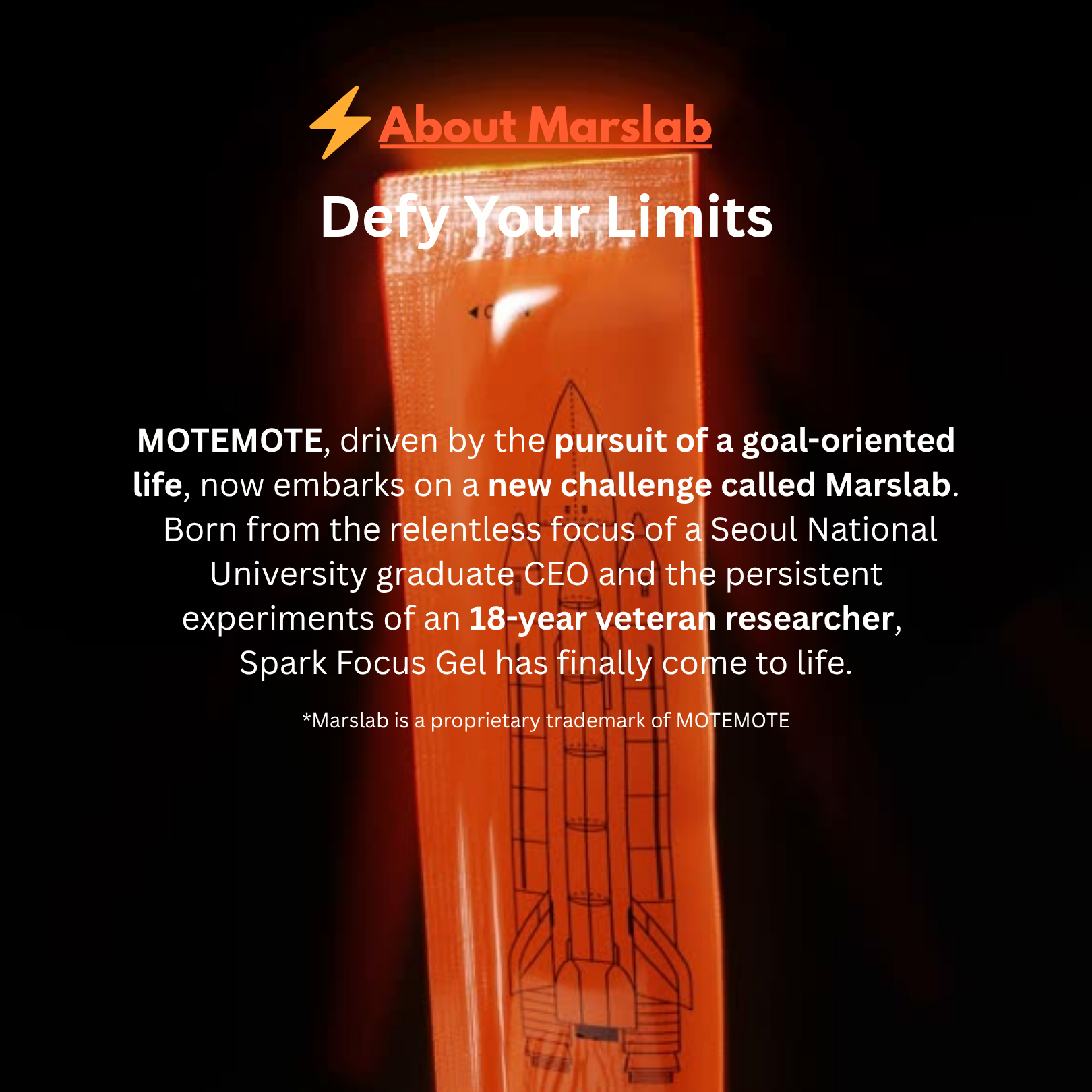MARSLAB® Spark Focus Gel 1Box (10 Sticks)