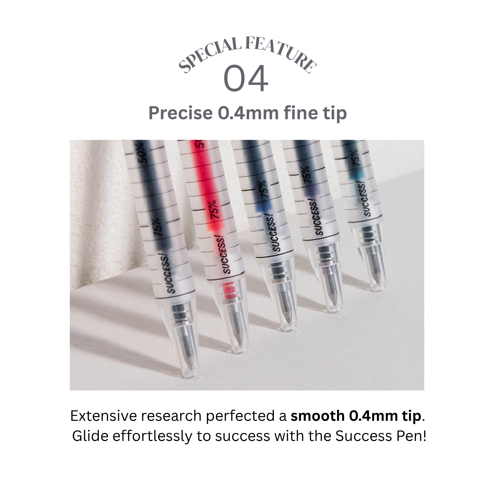 [0.4] Bộ bút Success - 5 màu
