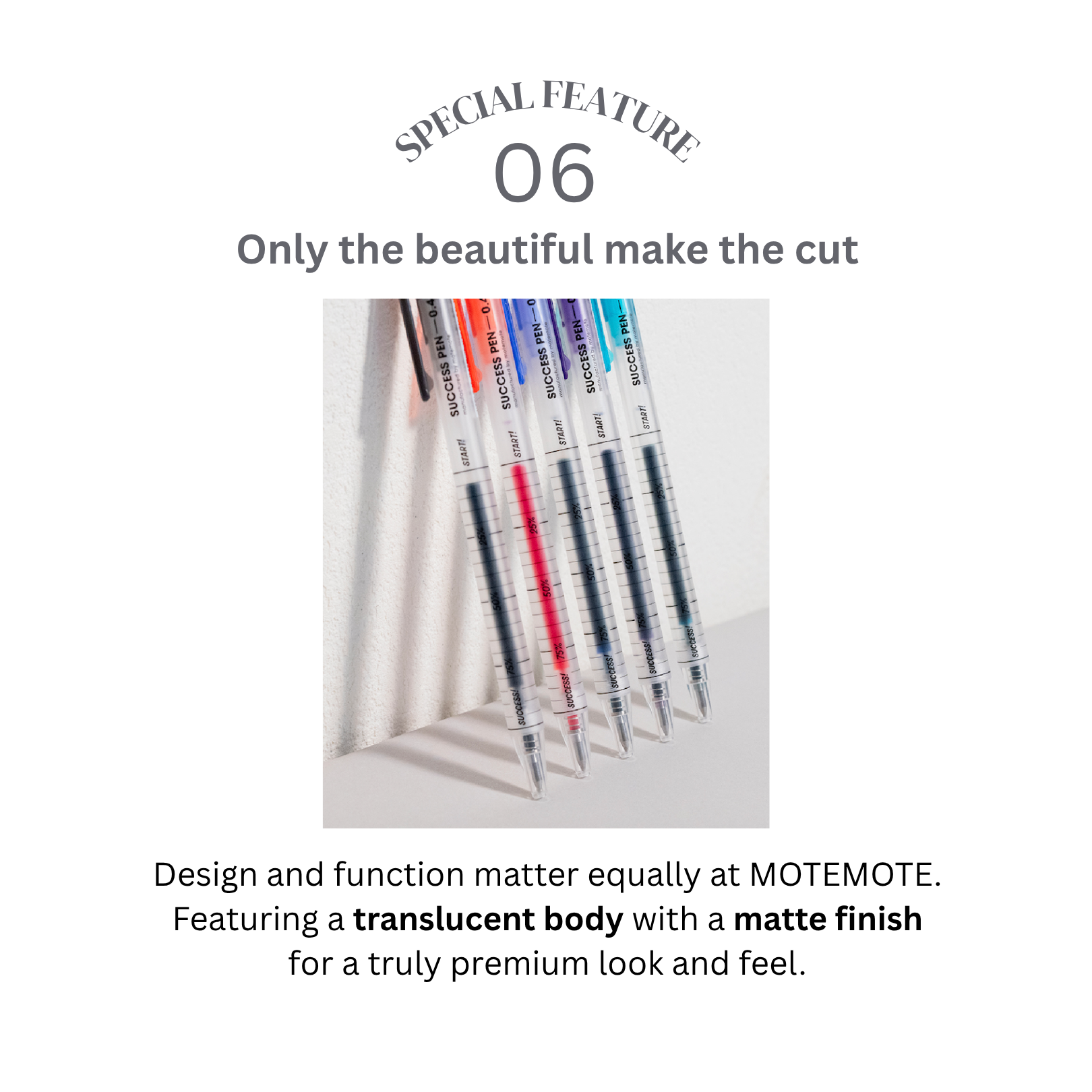 [0.4] Success Pen Set - 5 colors