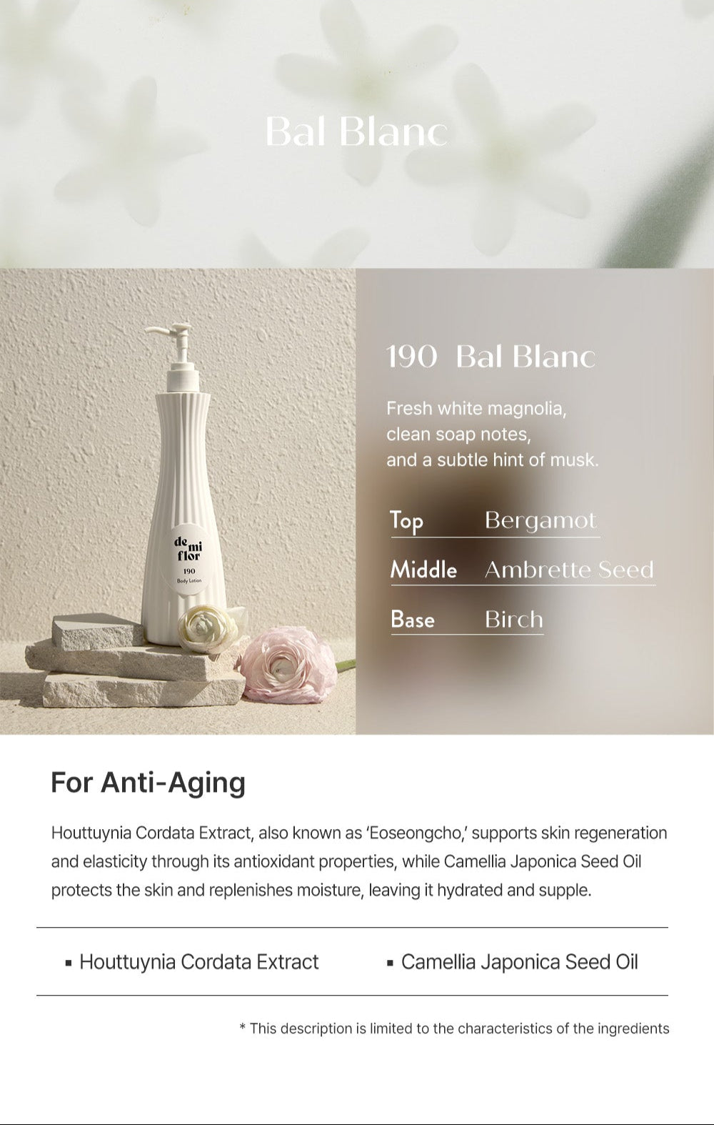 190 Bal Blanc Body Lotion 250ml