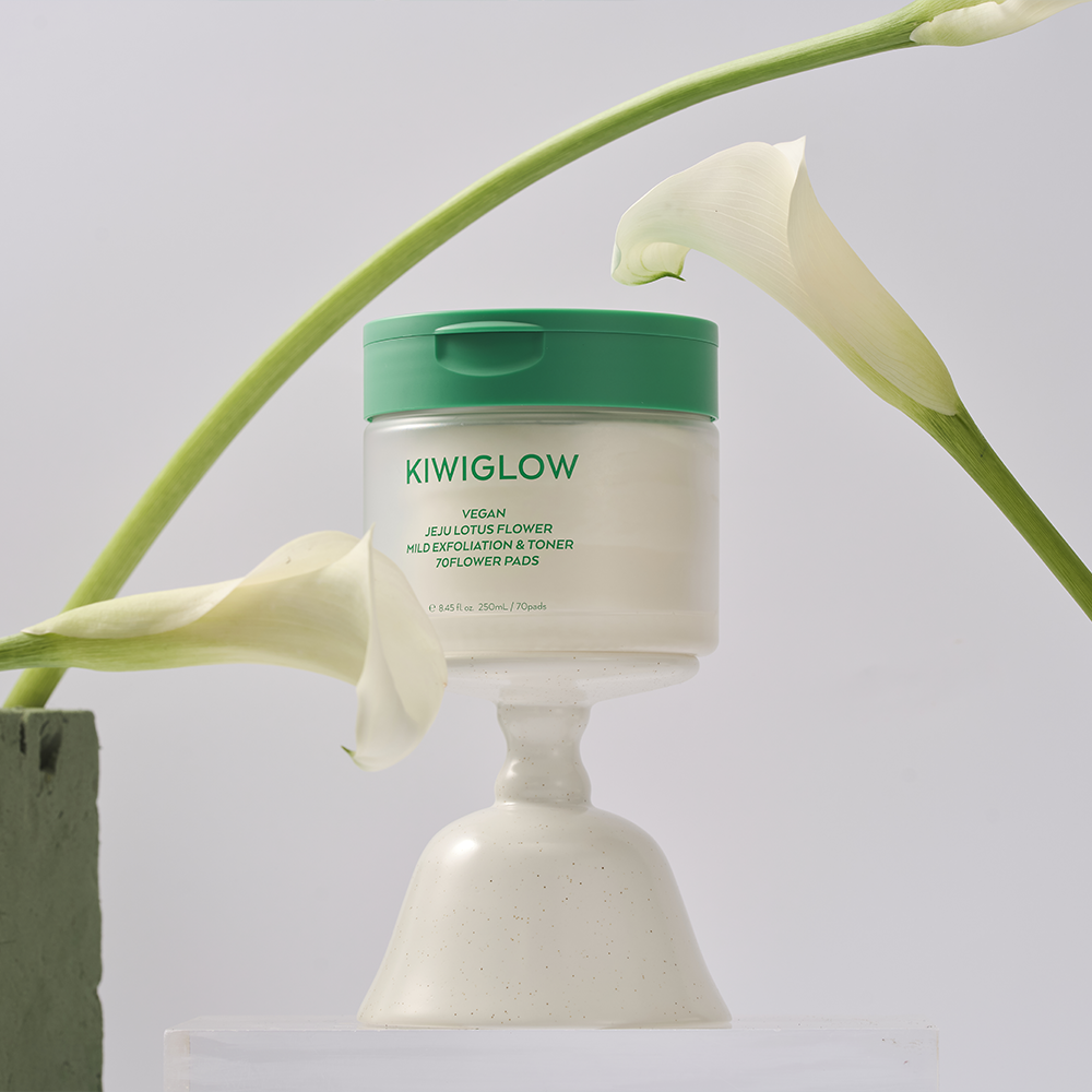 VEGAN JEJU LOTUS FLOWER EXFOLIATION &amp; TONER RINGAN 70 BUNGA BUNGA